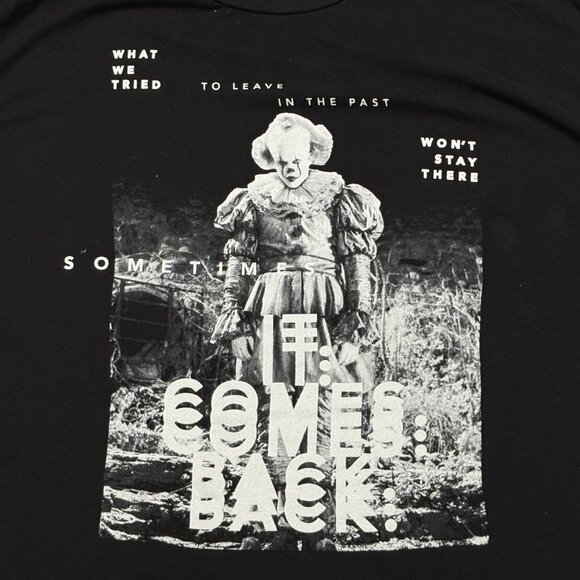 IT Chapter Two Pennywise Horror Tee 3XL Black Graphic T-Shirt - Picture 3 of 11